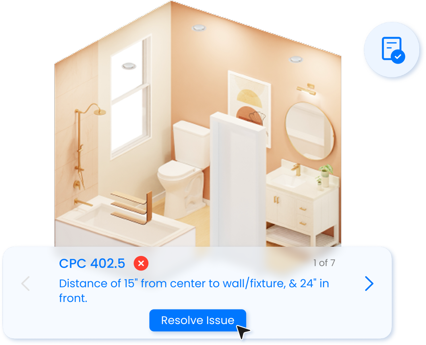 Bathroom design visualization