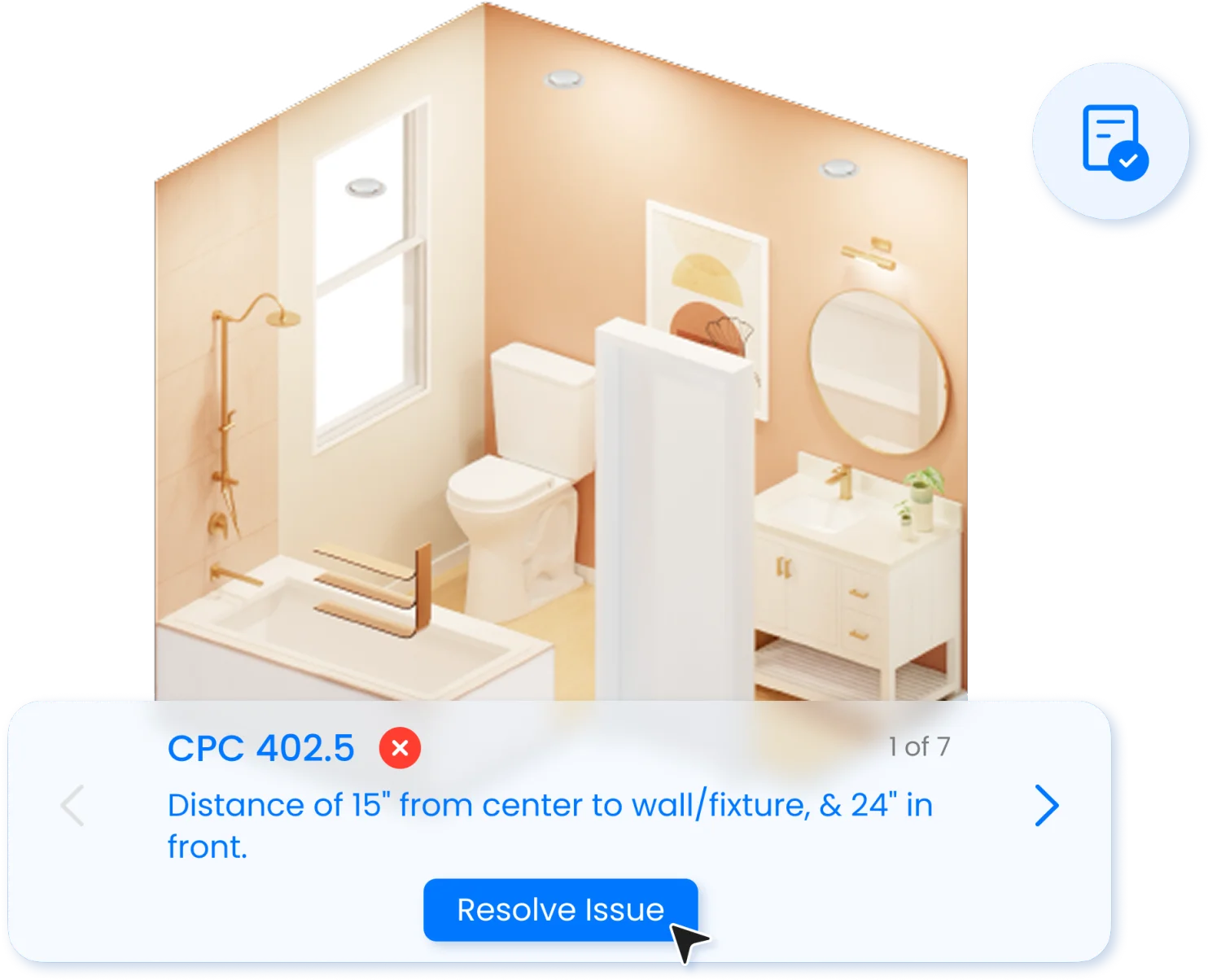 Bathroom design visualization